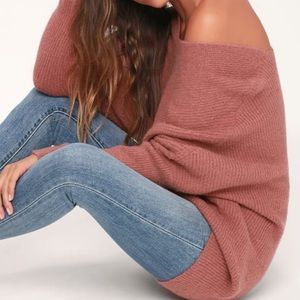 Mauve dolman sweater